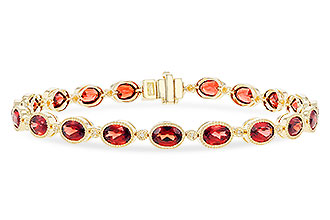 H274-38602: BRACELET 9.22 TW GARNET 9.26 TGW