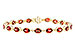 H274-38602: BRACELET 9.22 TW GARNET 9.26 TGW