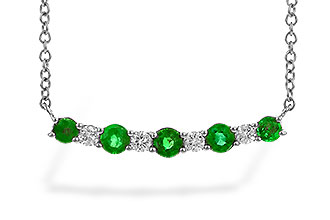 H274-44038: NECK .43 TW EMERALD .55 TGW