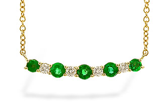 H274-44038: NECK .43 TW EMERALD .55 TGW