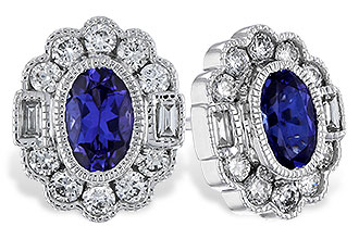 H275-28602: EARRINGS .93 TW TANZANITE 1.40 TGW
