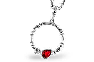H275-29520: NECKLACE .24 RUBY .26 TGW