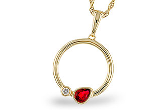 H275-29520: NECKLACE .24 RUBY .26 TGW