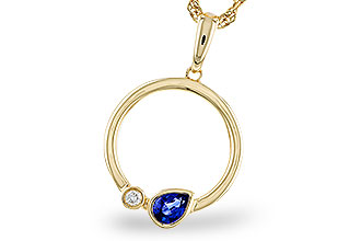 H275-29529: NECKLACE .26 SAPPHIRE .28 TGW