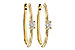 H275-31283: EARRINGS .47 TW OVAL DIAMONDS