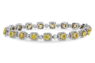 H275-31320: BRACELET 4.37 FANCY YELLOW DIAS 7.12 TW (7")