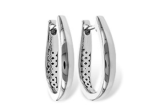 H275-33165: GOLD EARRINGS (17MM)