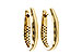 H275-33165: GOLD EARRINGS (17MM)