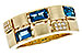 H275-34065: LDS RG .94 LONDON BLUE TOPAZ 1.00 TGW