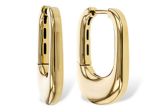 H275-34929: GOLD EARRINGS (24MM)