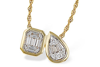 H275-34965: NECKLACE .17 BAG .25 TW