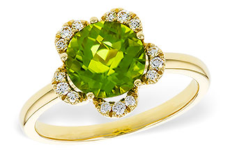 H275-35829: LDS RG 2.16 PERIDOT 2.28 TGW (8MM RD)