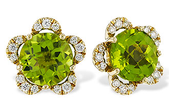 H275-35838: EARRINGS 2.93 PERIDOT 3.10 TGW (7MM RD)