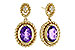H275-35847: EARRINGS 1.98 AMETHYST 2.02 TGW (8x6MM AMY)