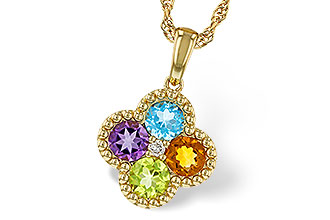 H275-35865: NECKLACE 1.26 SEMI-PREC (AMY,BT,CIT,PER) 1.29 TGW