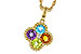 H275-35865: NECKLACE 1.26 SEMI-PREC (AMY,BT,CIT,PER) 1.29 TGW