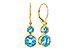 H276-18574: EARR 3.25 TW BLUE TOPAZ 3.27 TGW (4MM/7MM BT)