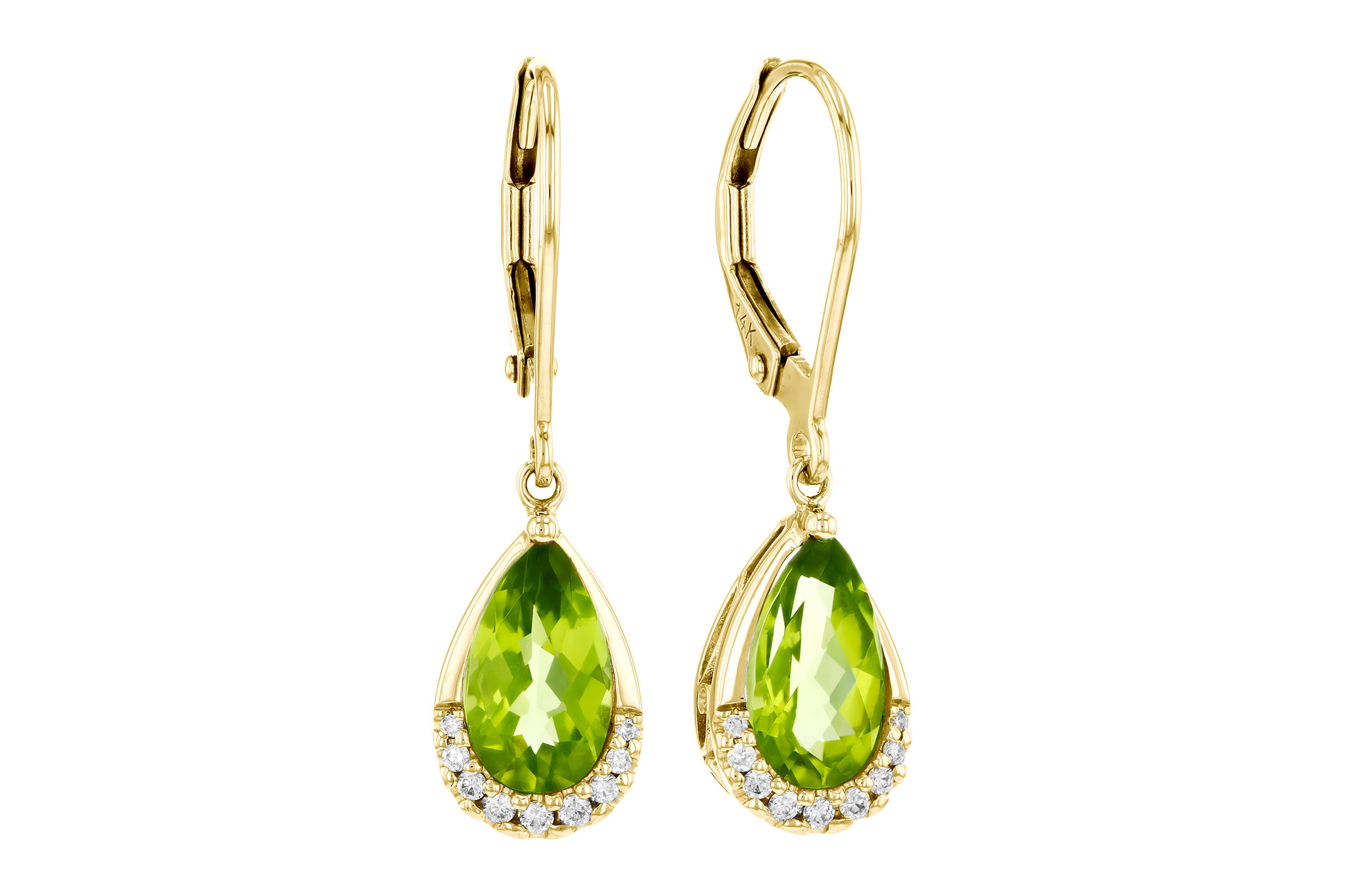 H276-20374: EARR 1.85 PERIDOT 1.94 TGW (9x5MM PS)