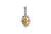 K187-15820: PENDANT .07 YELLOW SAPP .22 TGW