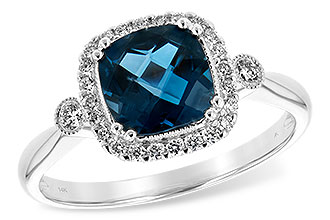 K189-83111: LDS RG 1.62 LONDON BLUE TOPAZ 1.78 TGW (7MM LBT)