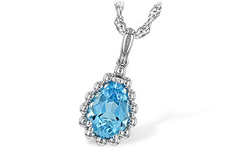 K189-85892: NECKLACE 1.55 CT BLUE TOPAZ