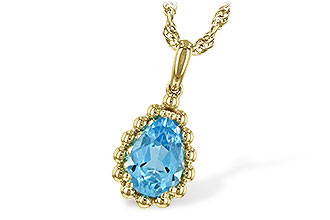 K189-85892: NECKLACE 1.55 CT BLUE TOPAZ