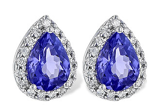 K190-78620: EARR 1.15 TW TANZANITE 1.32 TGW