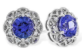 K274-39538: EARR 1.45 TW TANZANITE 1.56 TGW