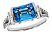 K274-43120: LDS RG 2.64 BLUE TOPAZ 3.00 TGW (9x7MM BT)