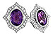 K274-43156: EARR 2.12 TW AMETHYST 2.36 TGW (8x6 MM AMY)