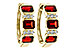 K275-29511: EARRING 1.50 TW GARNET 1.61 TGW