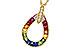 K275-30392: NECKLACE 1.10 MULTI-COLOR SAPPH 1.15 TGW