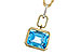 K275-31356: NECKLACE 3.26 BLUE TOPAZ 3.30 TGW (10x8MM BT)