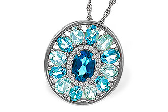 K275-34065: NECK 3.02 TW BLUE TOPAZ 3.10 TGW (7x5MM LBT CTR)