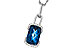 K275-35847: NECK 3.75 LONDON BLUE TOPAZ 3.90 TGW (12x8MM LBT)