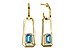 K275-35874: EARRING .66 TW BLUE TOPAZ .80 TGW (5x3MM BT)
