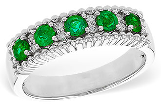 K275-35892: LDS WED RG .48 TW EMERALD .60 TGW