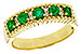 K275-35892: LDS WED RG .48 TW EMERALD .60 TGW