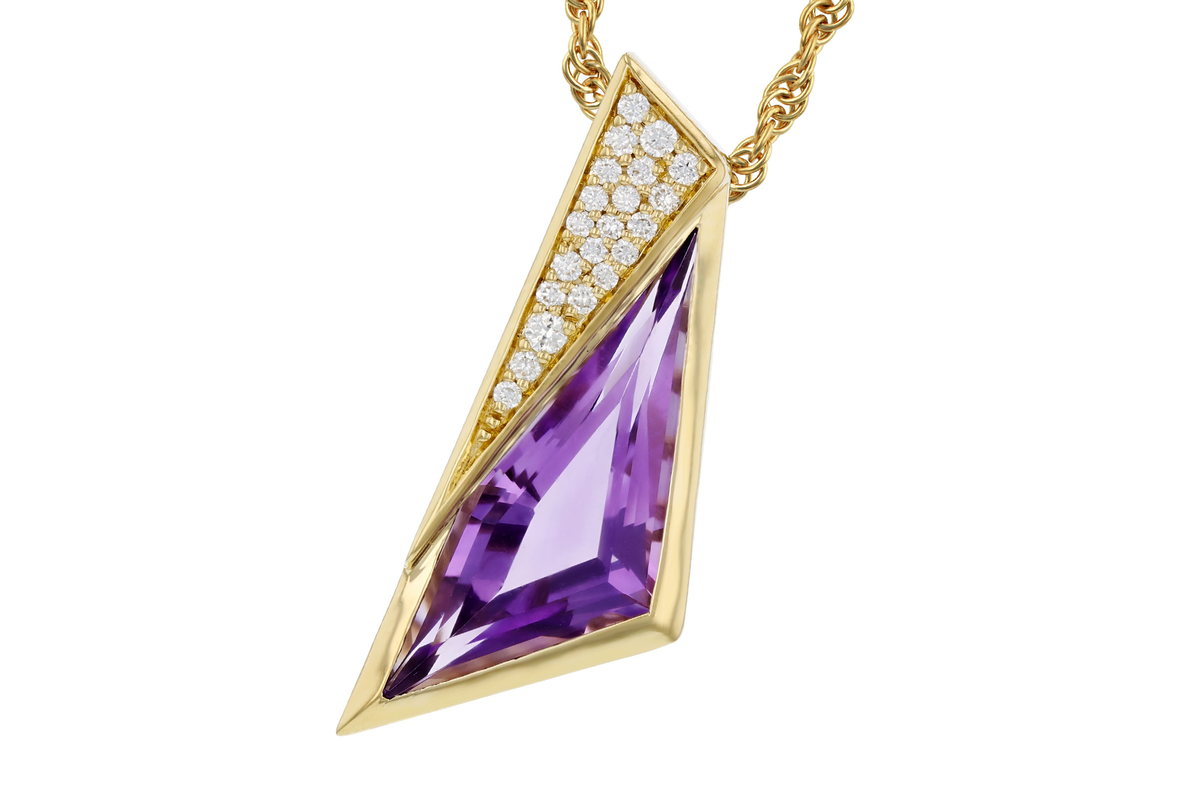 K276-20420: NECKLACE 2.24 AMETHYST 2.33 TGW