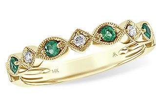 L185-34992: LDS WED RG .15 EMERALD .21 TGW