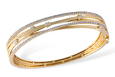 L186-18583: BANGLE BRACELET .91 TW