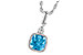 L187-15856: NECK 1.03 BLUE TOPAZ 1.05 TGW