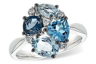 L189-83092: LDS RG 2.57 BLUE TOPAZ 2.65 TGW