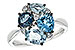 L189-83092: LDS RG 2.57 BLUE TOPAZ 2.65 TGW