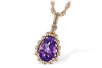 L189-85883: NECKLACE 1.06 CT AMETHYST