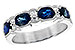 L189-90438: LDS WED RG 1.72 SAPPHIRE 1.90 TGW (5x4MM SAPP)