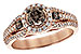L190-77701: LDS RG .38 BROWN DIA CTR .82 TW