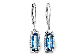 L190-78574: EARR 2.10 LONDON BLUE TOPAZ 2.28 TGW