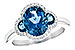 L190-78601: LDS RG 3.04 TW LONDON BLUE TOPAZ 3.20 TGW