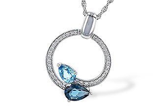 L190-79492: NECK 1.22 BLUE TOPAZ 1.40 TGW